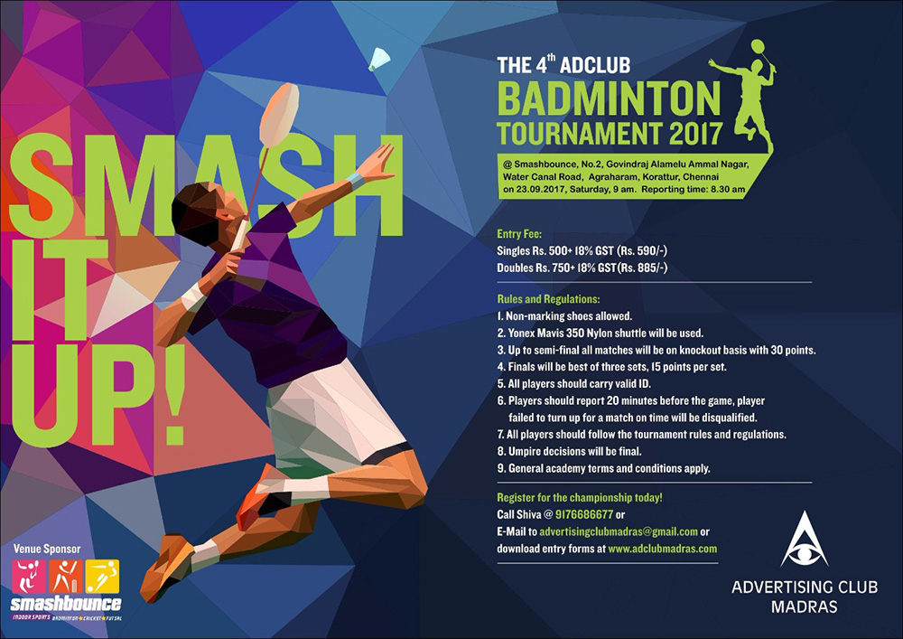 The 4th Adclub Badminton Tournament 2017